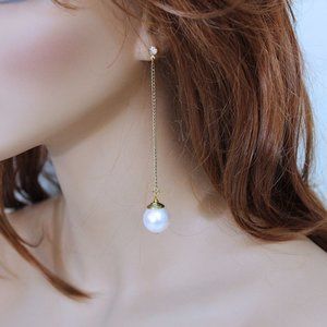 Large Pearl Drop Earrings